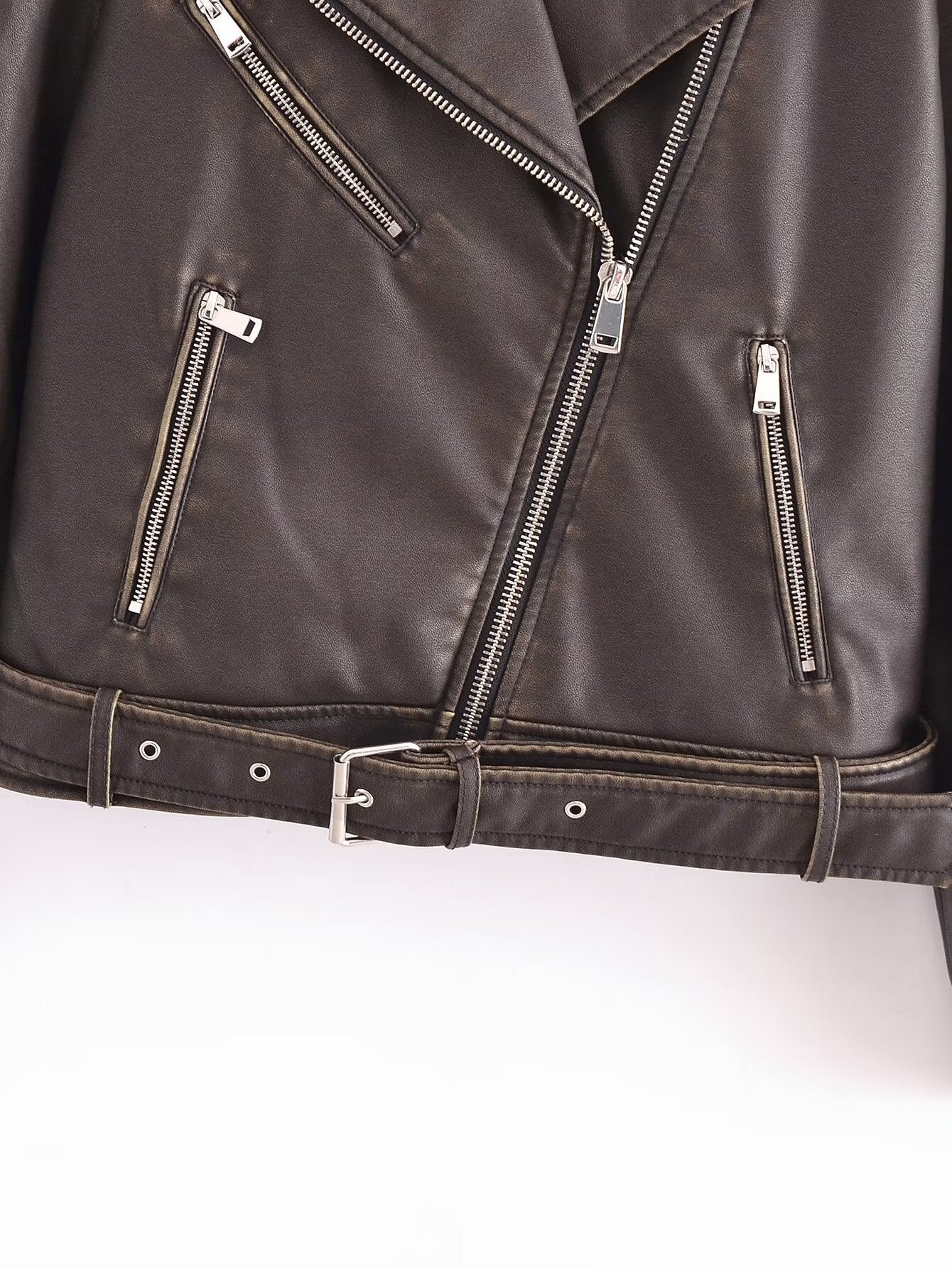 Over Sized Pleather Jacket