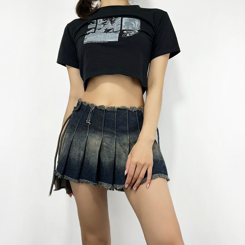 Denim Mini Skirt