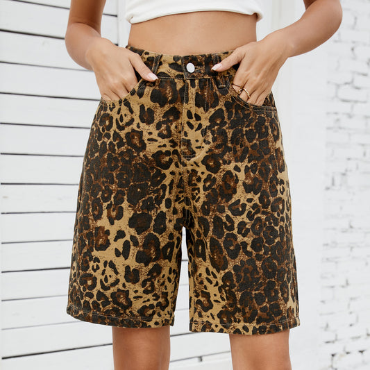 Leopard Print Jorts