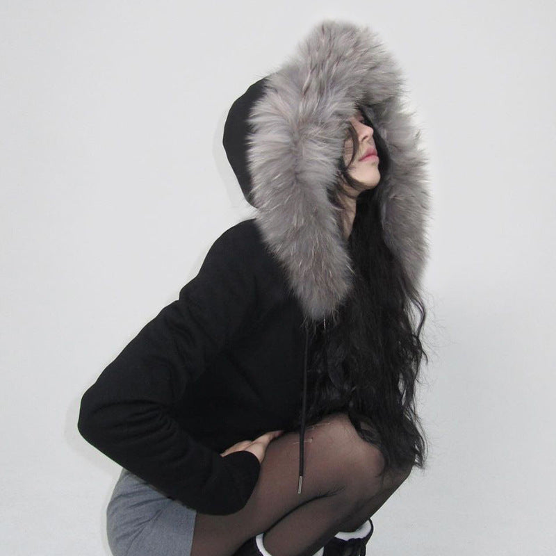 Faux Fur Lined Hood Jacket