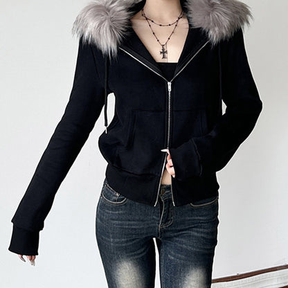 Faux Fur Lined Hood Jacket