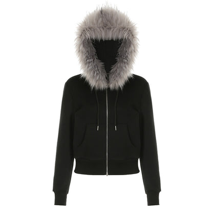 Black Fur Collar Detachable, Better Fabric