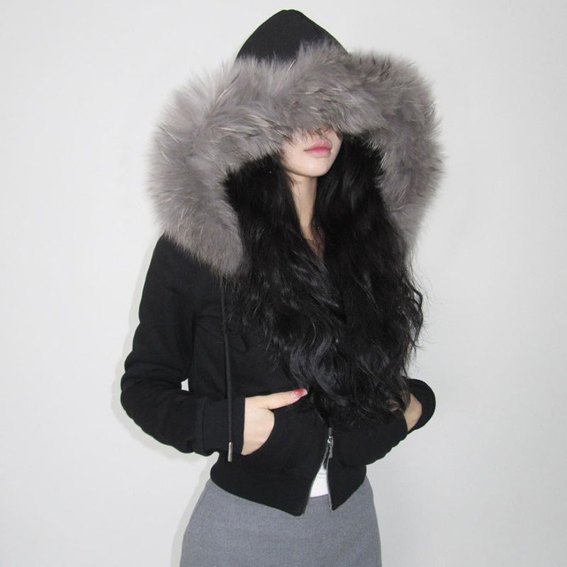 Faux Fur Lined Hood Jacket